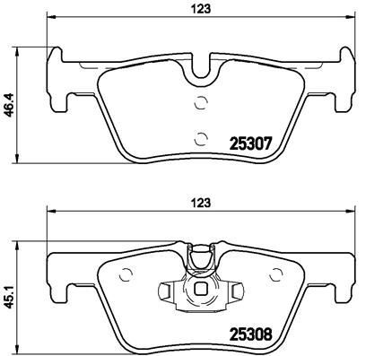 Brembo 071x kit pastiglie - p,